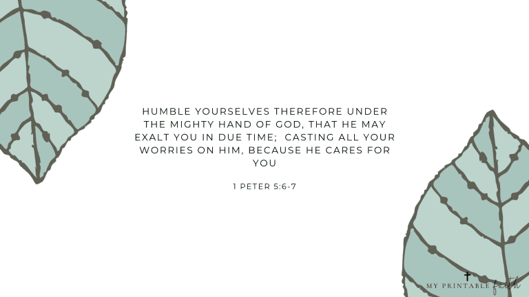 1 Peter 5:6-7 – FREE Desktop Wallpaper