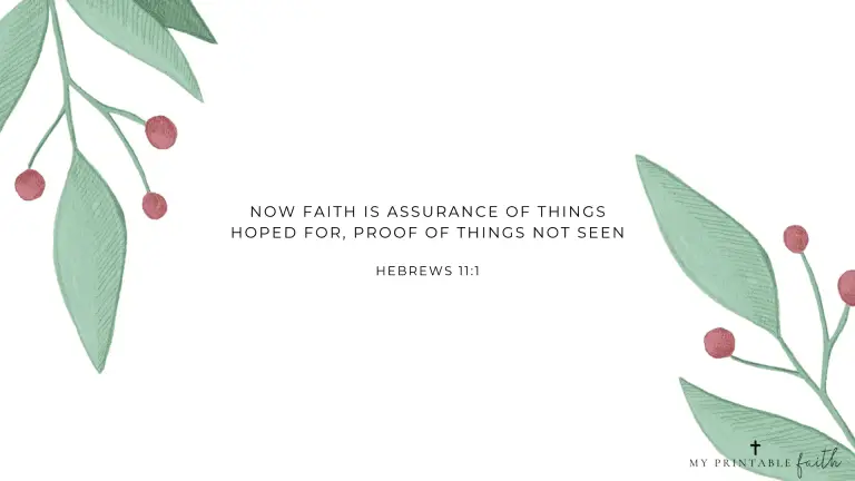 Hebrews 11:1 FREE Desktop Wallpaper