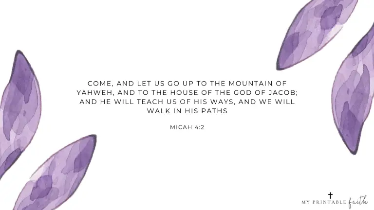 Micah 4:2 FREE Desktop Wallpaper