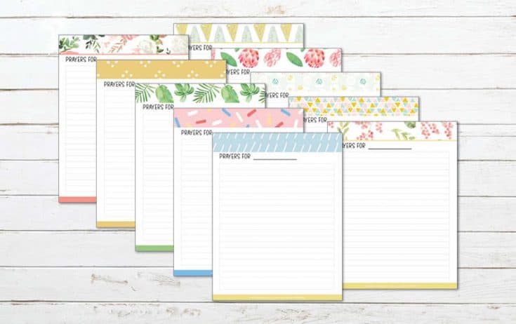 30 Printable Prayer Journal Pages - My Printable Faith