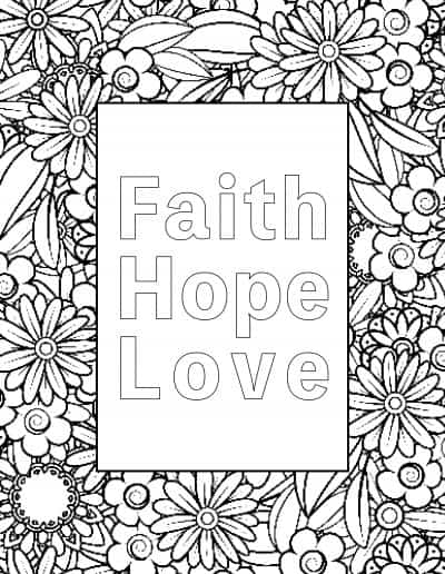 7 Printable Bible Verse Coloring Pages on Love - My Printable Faith