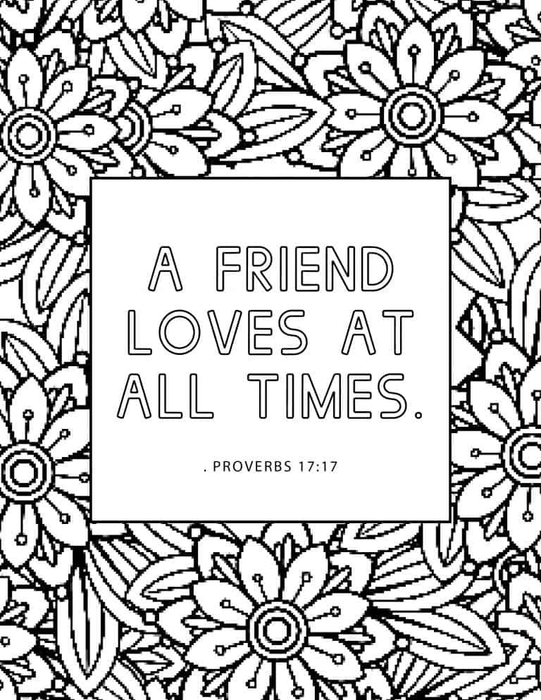 7 Printable Bible Verse Coloring Pages on Love - My Printable Faith