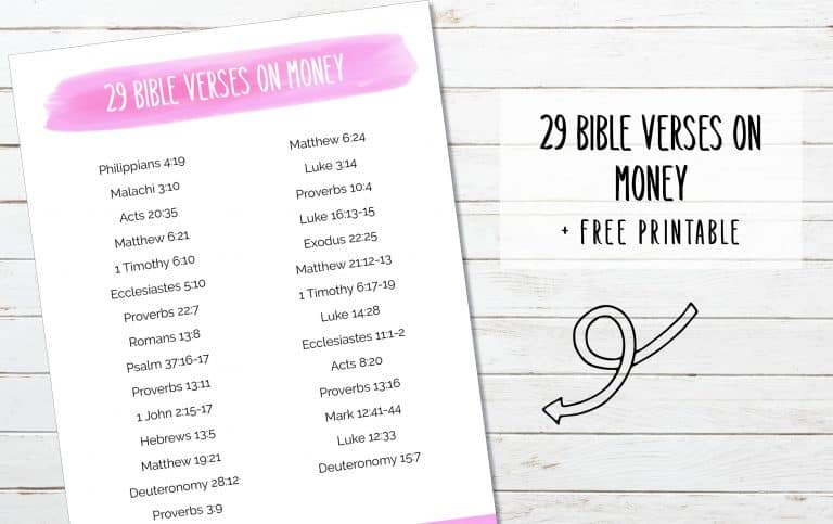 29 Bible Verses About Money