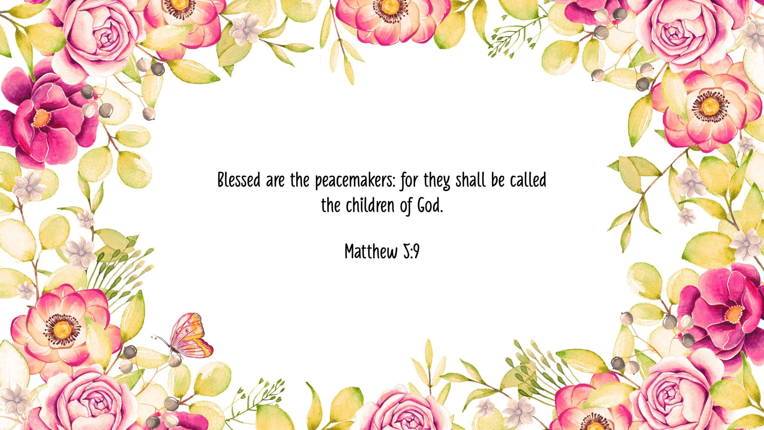 Matthew 5:9 – FREE Desktop Wallpaper