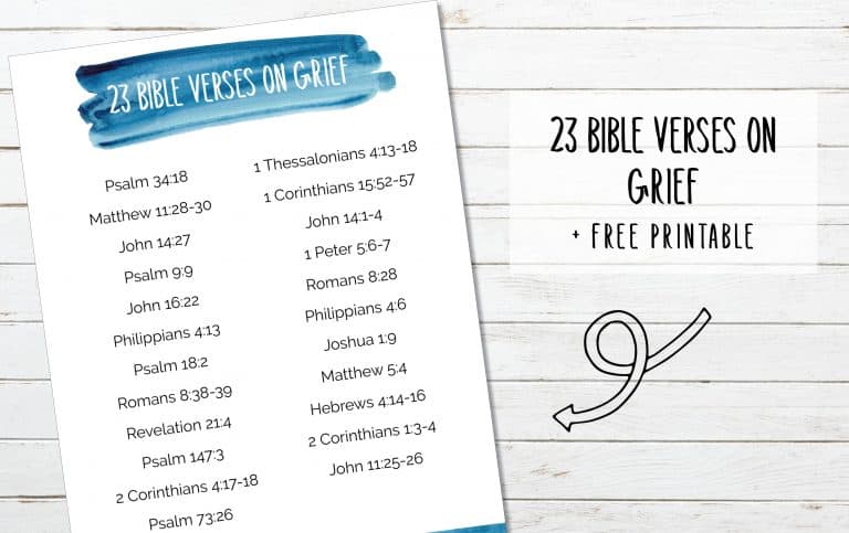 23 Bible Verses About Grief