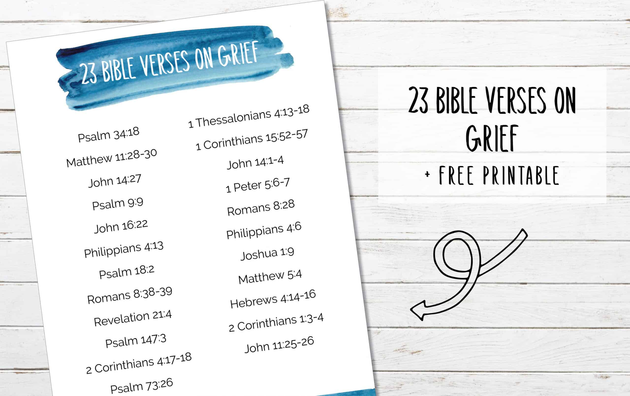 23 Bible Verses on Grief