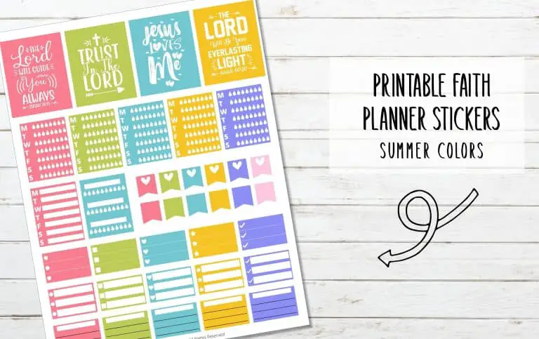 Printable Faith Planner Stickers