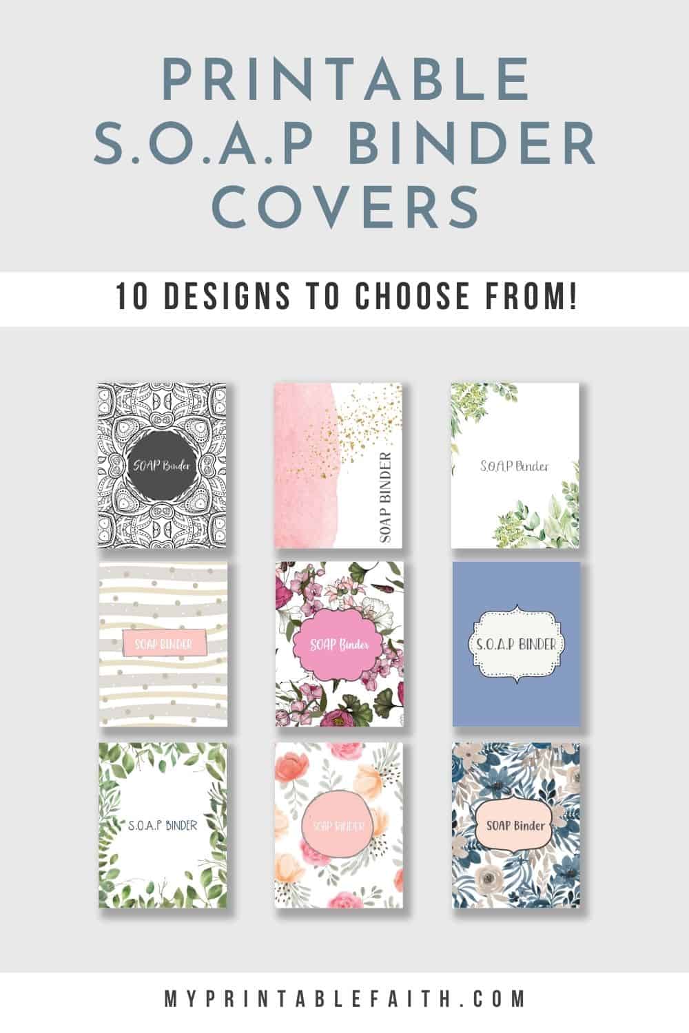 10 Printable SOAP Bible Study Binder Covers - My Printable Faith