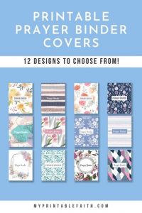 12 Printable Prayer Binder Covers - My Printable Faith