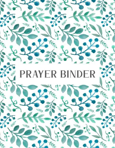 Prayer Journal Binder - 7.25 in x 9.25 in