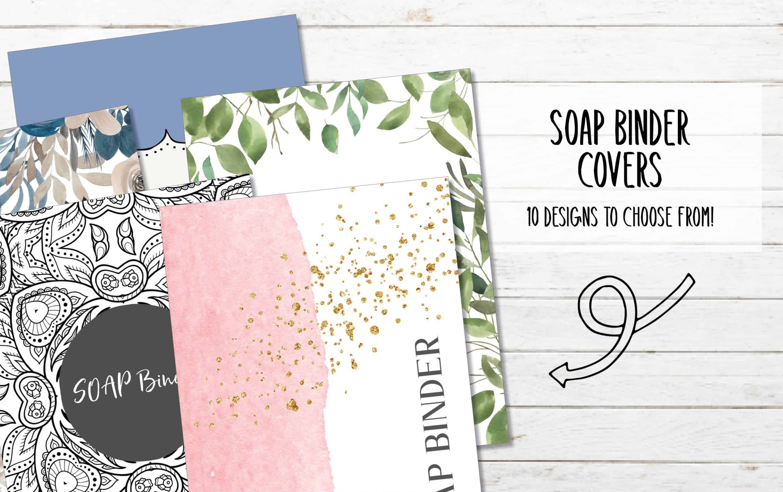 10 Printable SOAP Bible Study Binder Covers