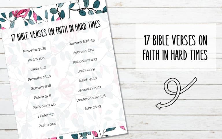 17 Bible Verses for Faith in Hard Times