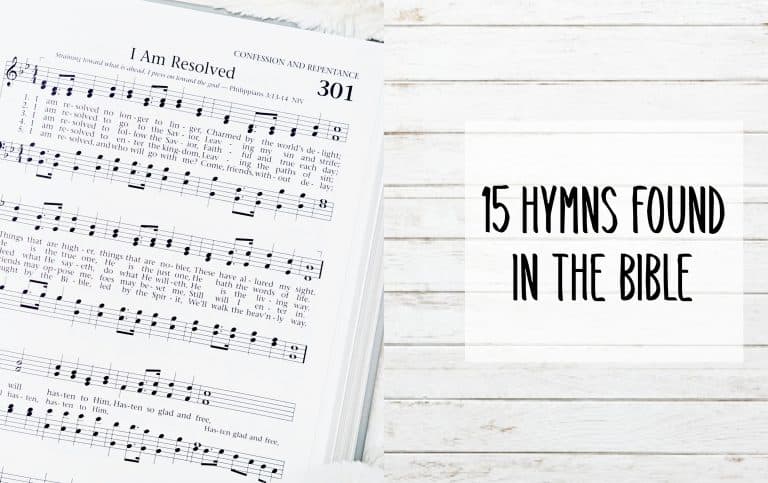15 Old Hymns Found in the Bible