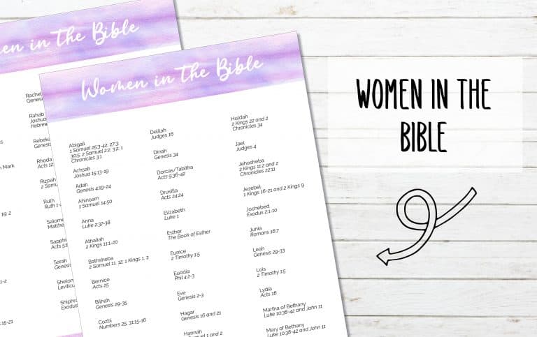 64 Names of Women in the Bible