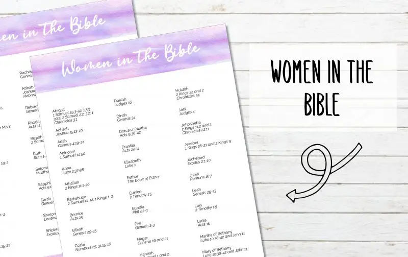 64 Names of Women in the Bible