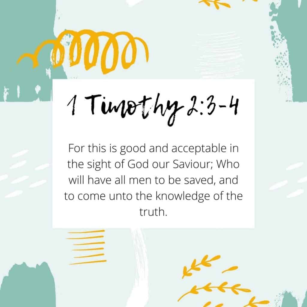 1 Timothy 2:3-4 Bible Verse