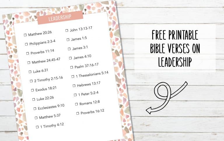 21 Bible Verses on Leadership