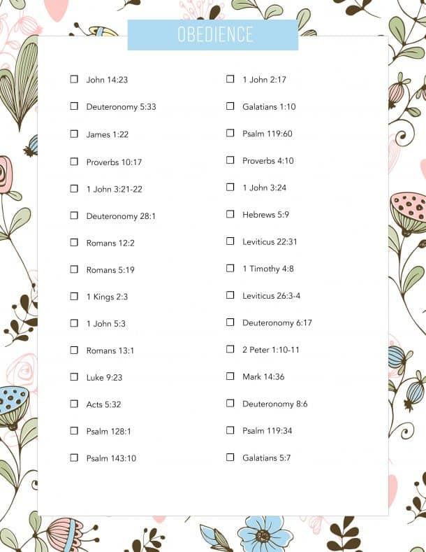 30 Bible Verses on Obedience {Plus FREE Bible Reading Plan} My