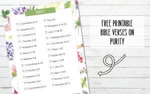 Bible Verses on Purity Printable
