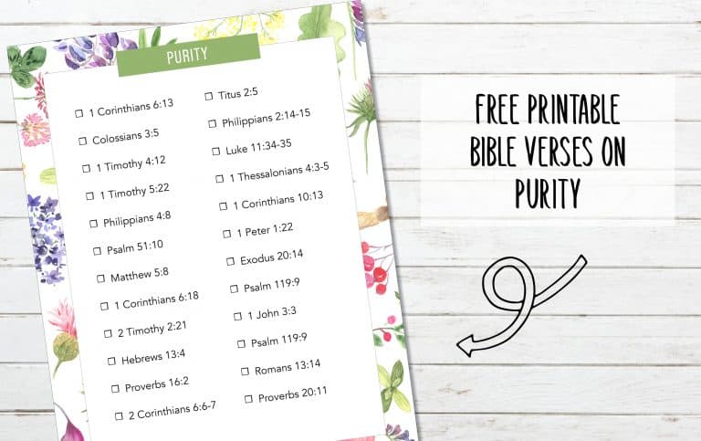 24 Bible Verses on Purity