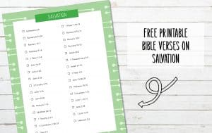 Bible Verses on Salvation Printable