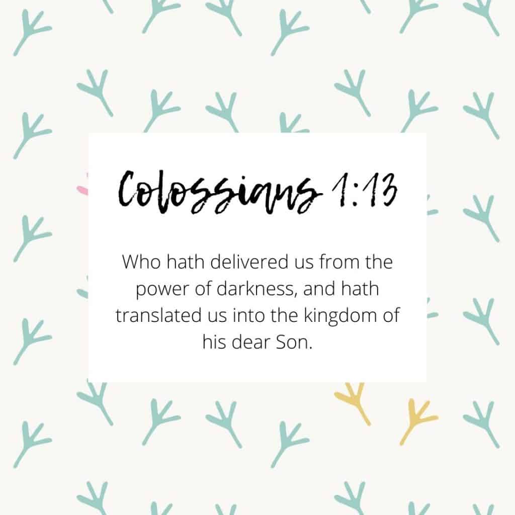 Colossians 1:13 Bible Verse