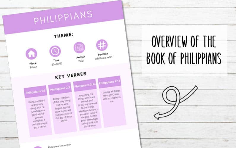 Overview of the Book of Philippians {Plus FREE Printable Chart}