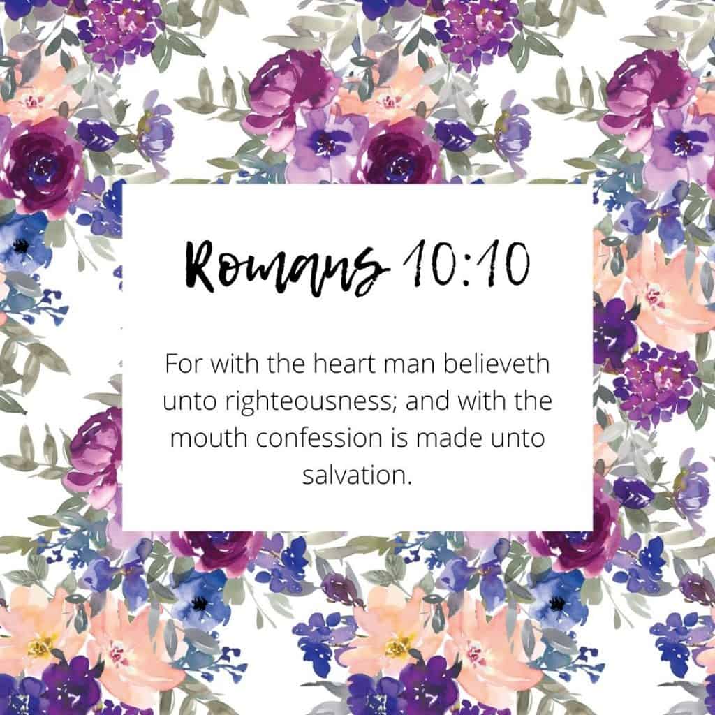 Romans 10:10 Bible Verse