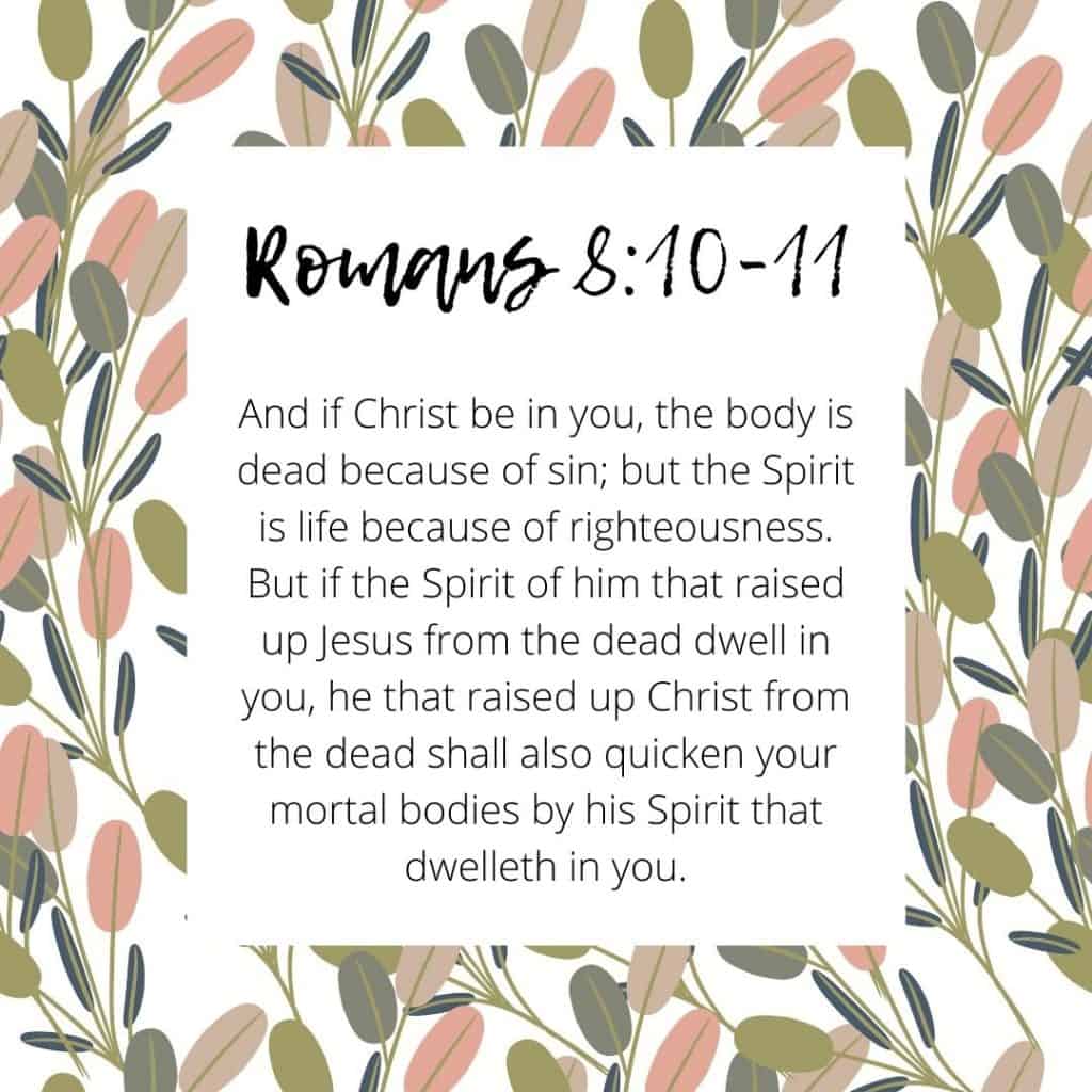 Romans 8:10-11 Bible Verse