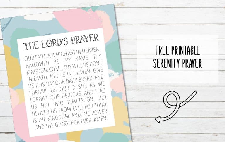 FREE Printable The Lord’s Prayer Scripture