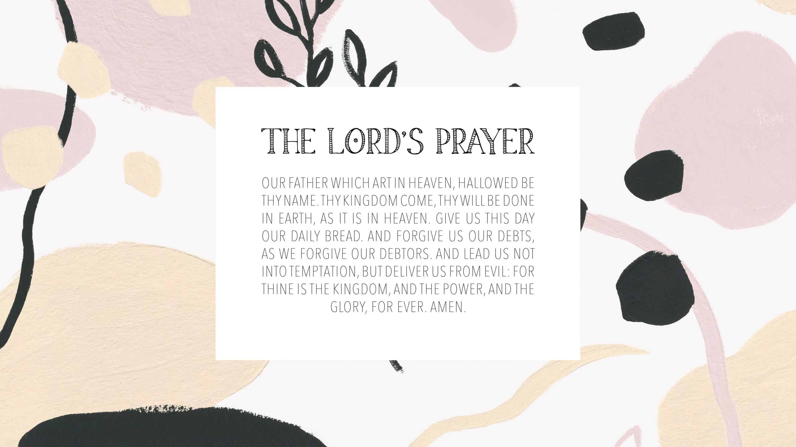 Picture of The Lord's Prayer Wallpaper