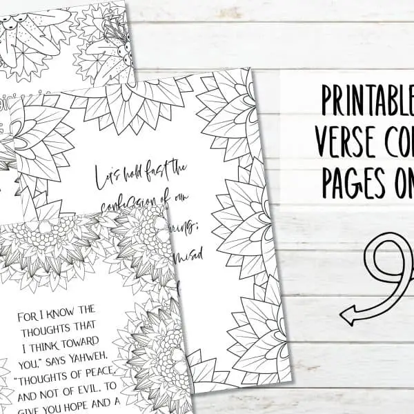 30 Printable Bible Verse Coloring Pages on Hope
