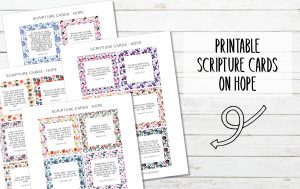 main image of scripture cards with text printable scripture cards on hope