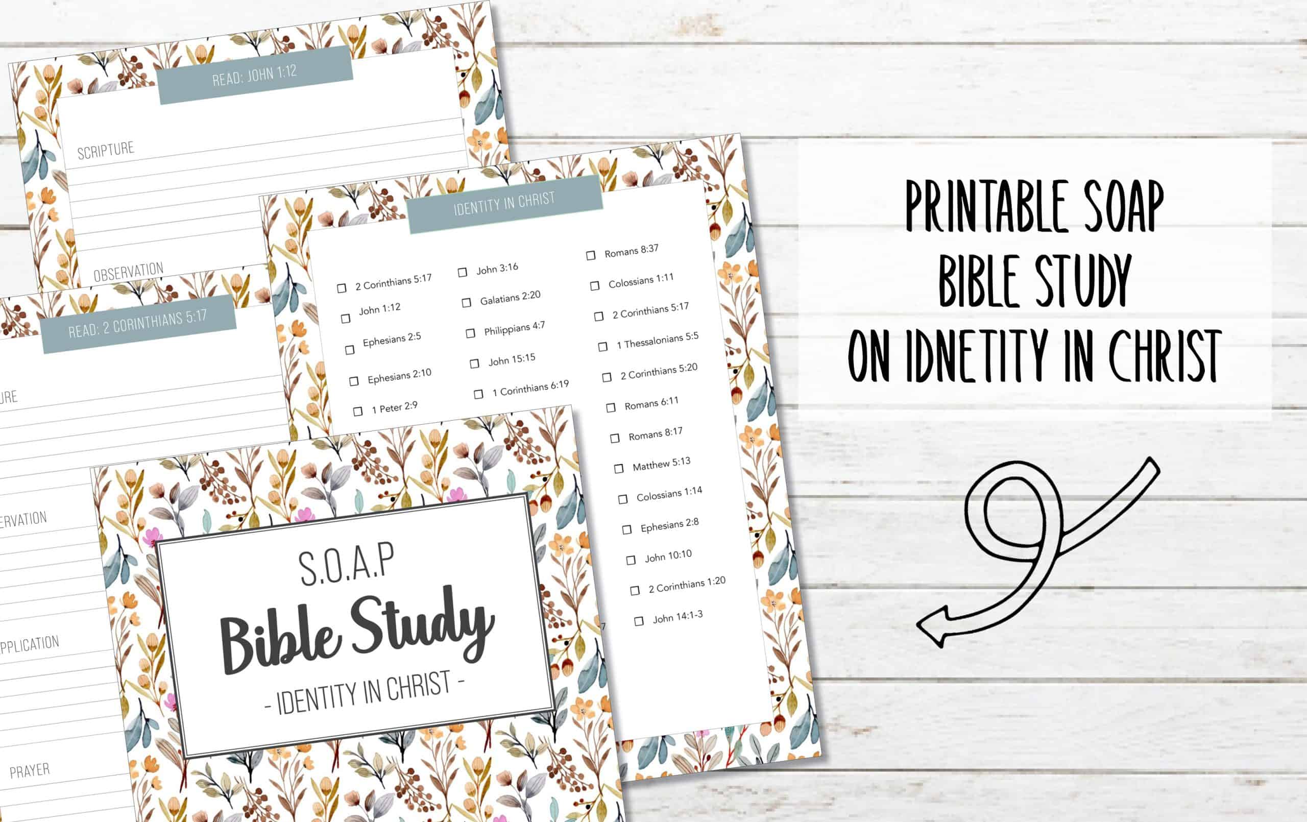 main image soap bible study pages with text printable soap bible study on identity in christ