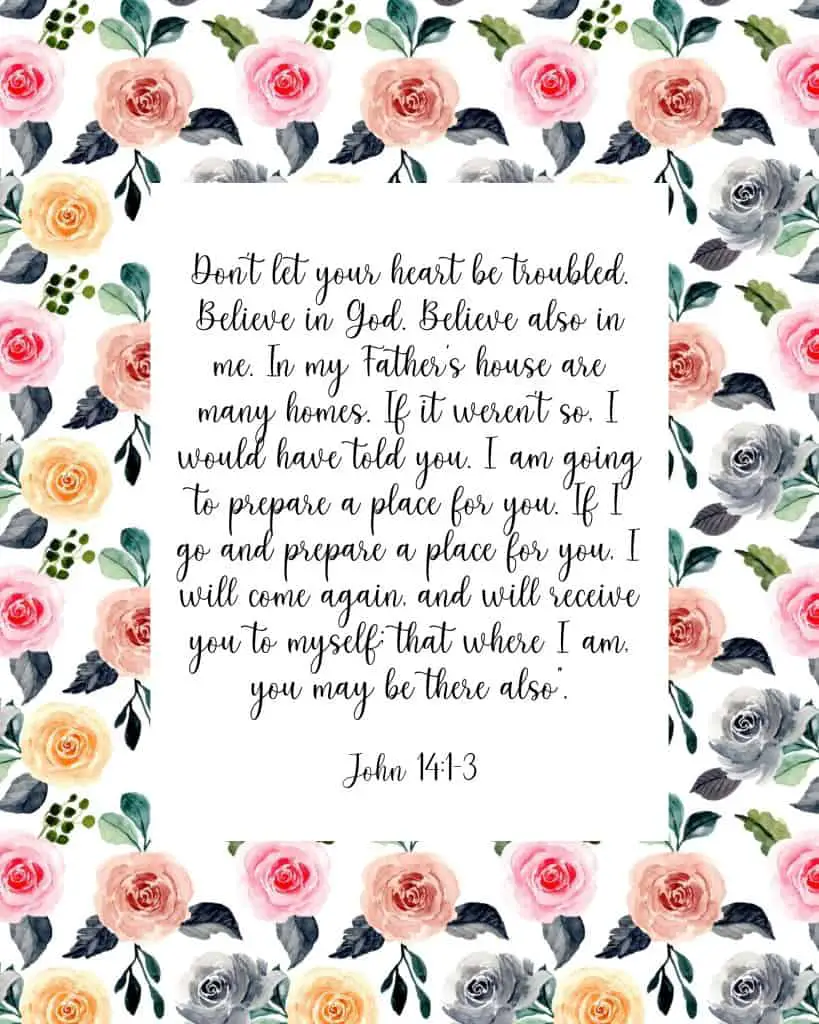 picture of wall art with floral frame and bible verse inside
