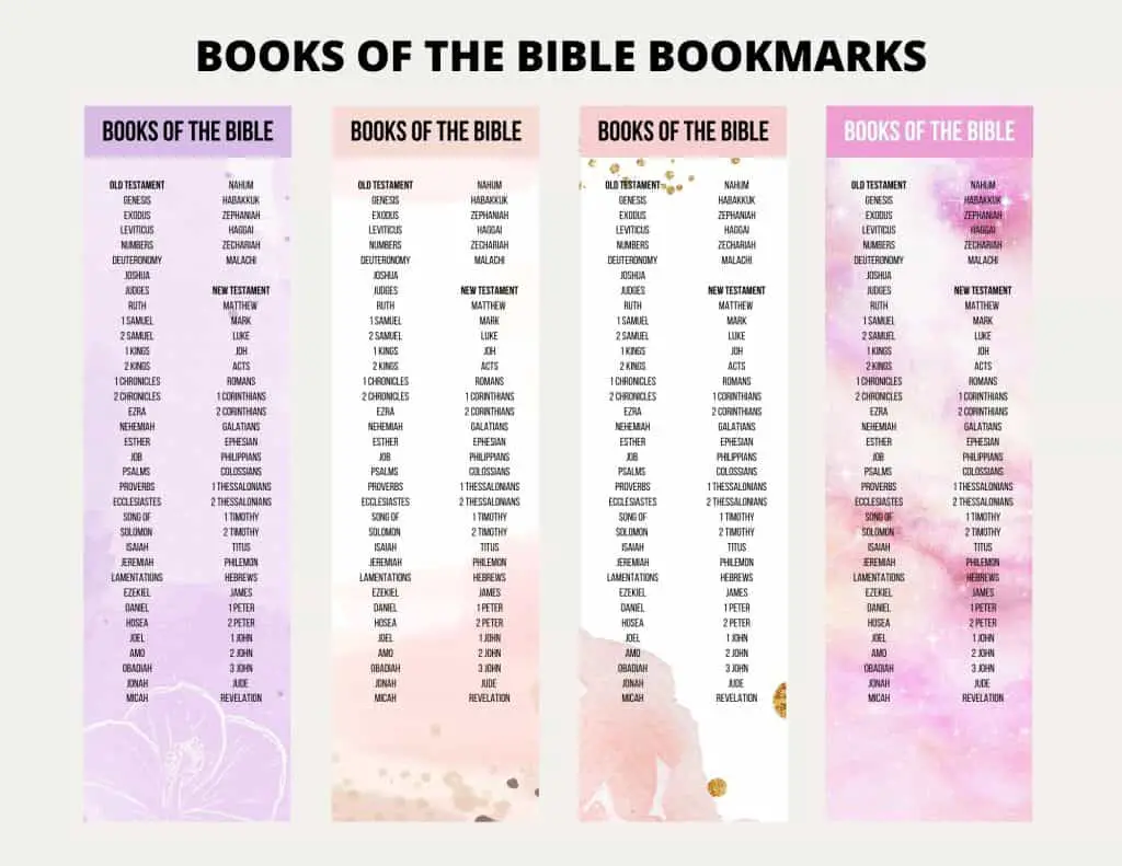 Printable Books of the Bible