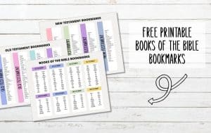 FREE Printable Books of the Bible Bookmarks