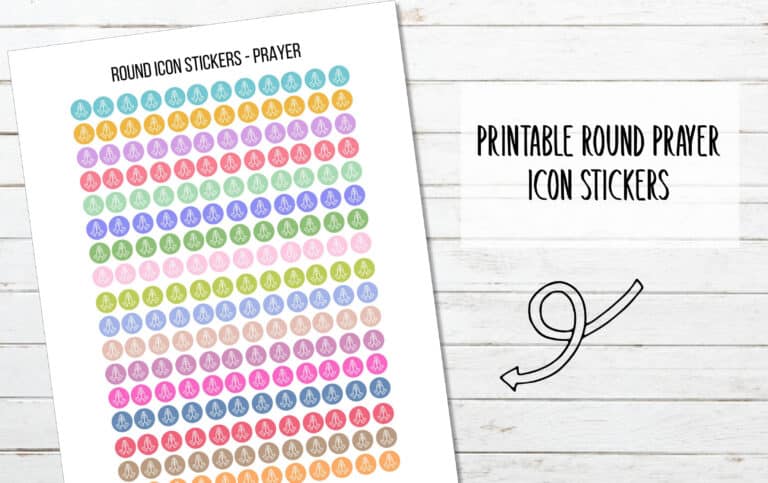 FREE Printable Prayer Planner Stickers