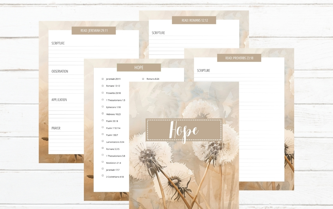 FREE Printable SOAP Bible Study on Hope