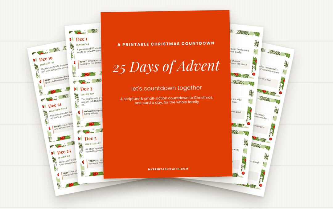 25 Days of Advent: A Free Printable Christmas Countdown for the Whole Family