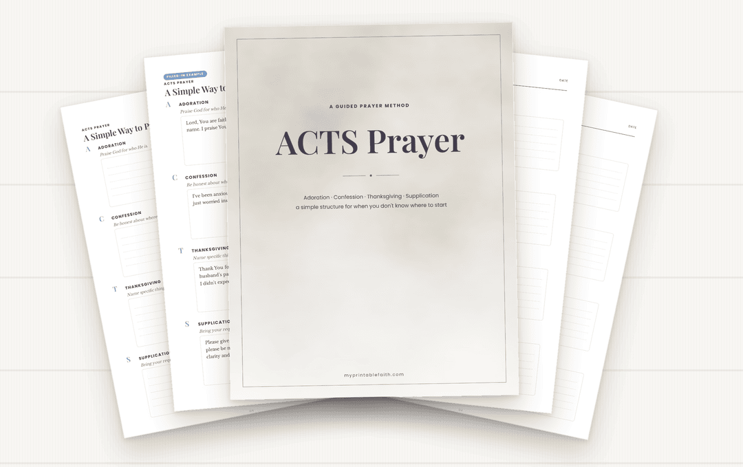ACTS Prayer: A Free Guided Prayer Journal for When You Don’t Know What to Say