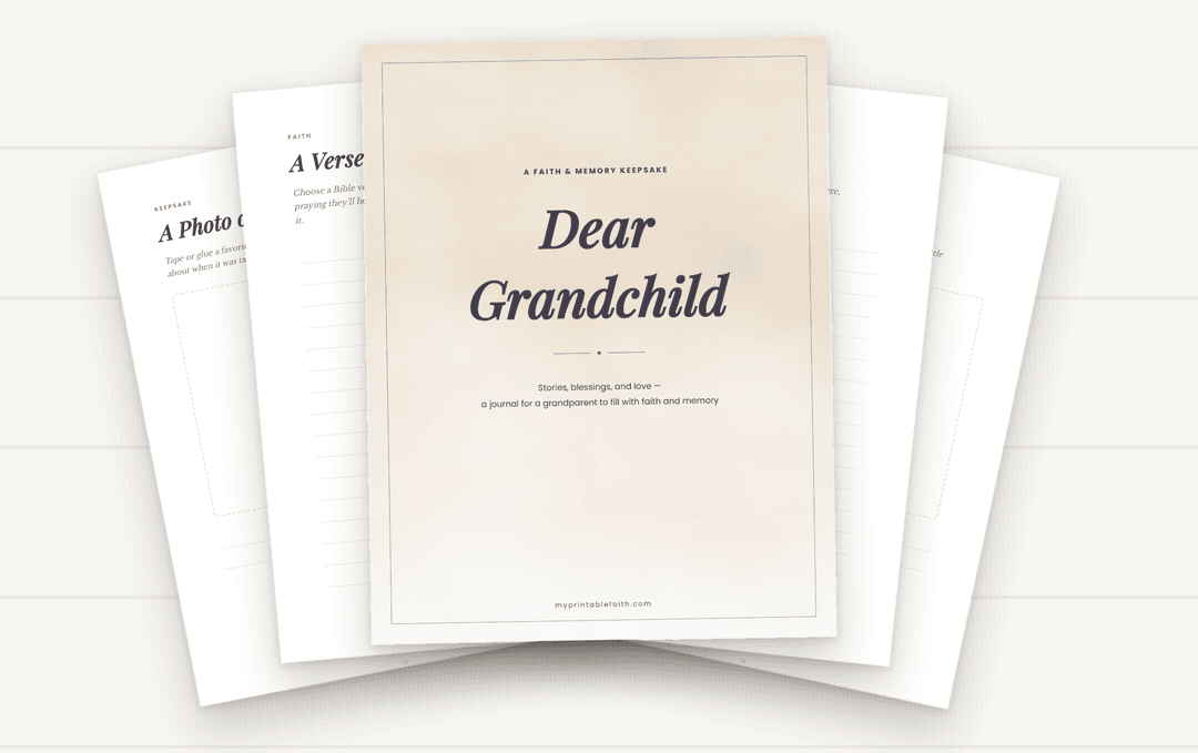 Dear Grandchild: A Free Faith & Memory Keepsake Journal for Grandparents