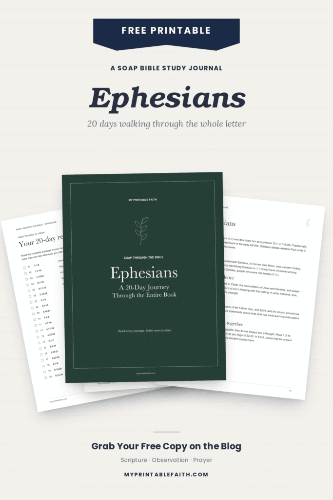 SOAP - Ephesians FREE Download